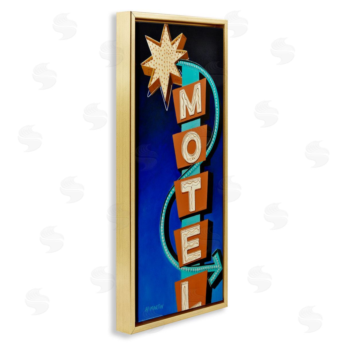 Heidi Martin Retro Hotel Motel Canvas Wall Art Print