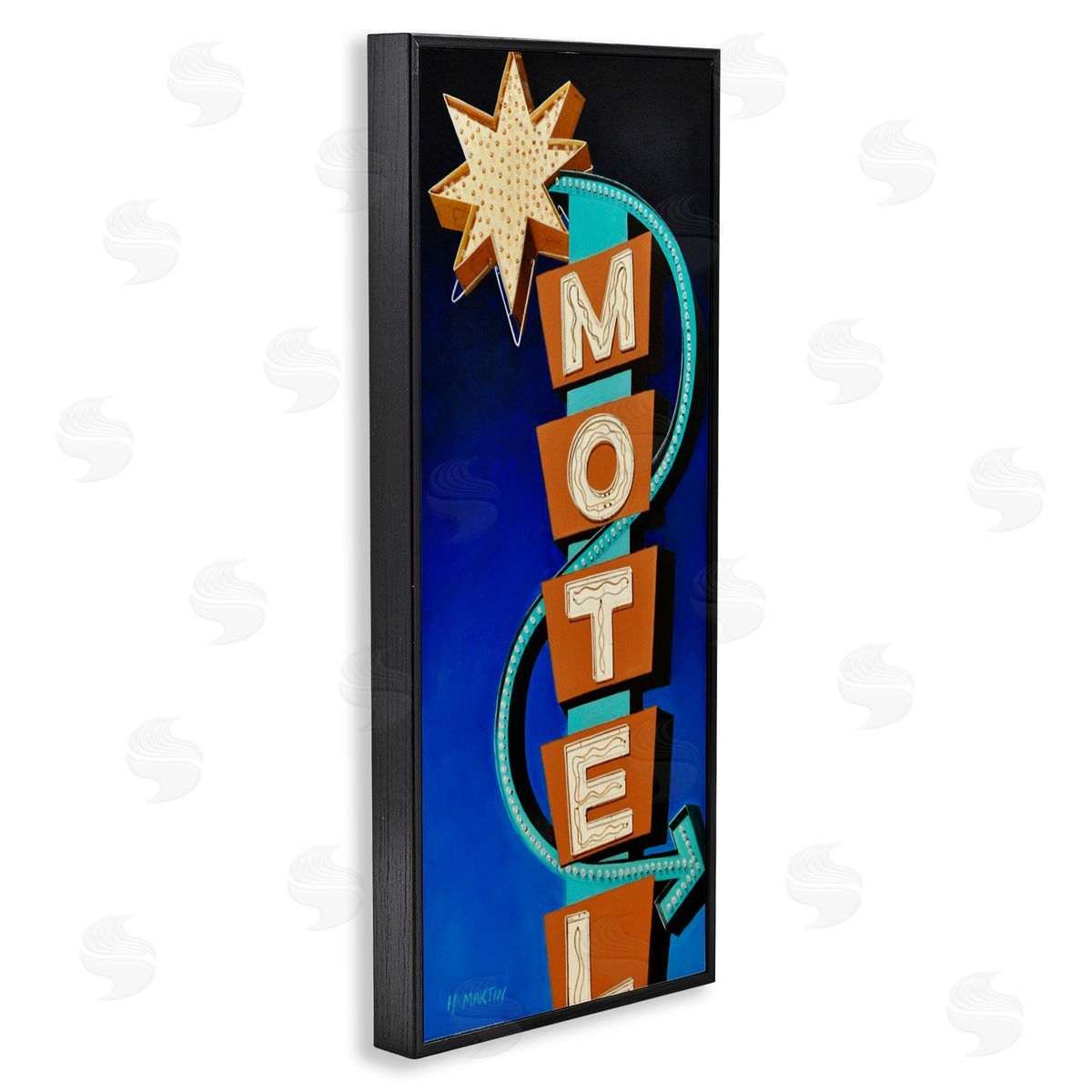 Heidi Martin Retro Hotel Motel Canvas Wall Art Print