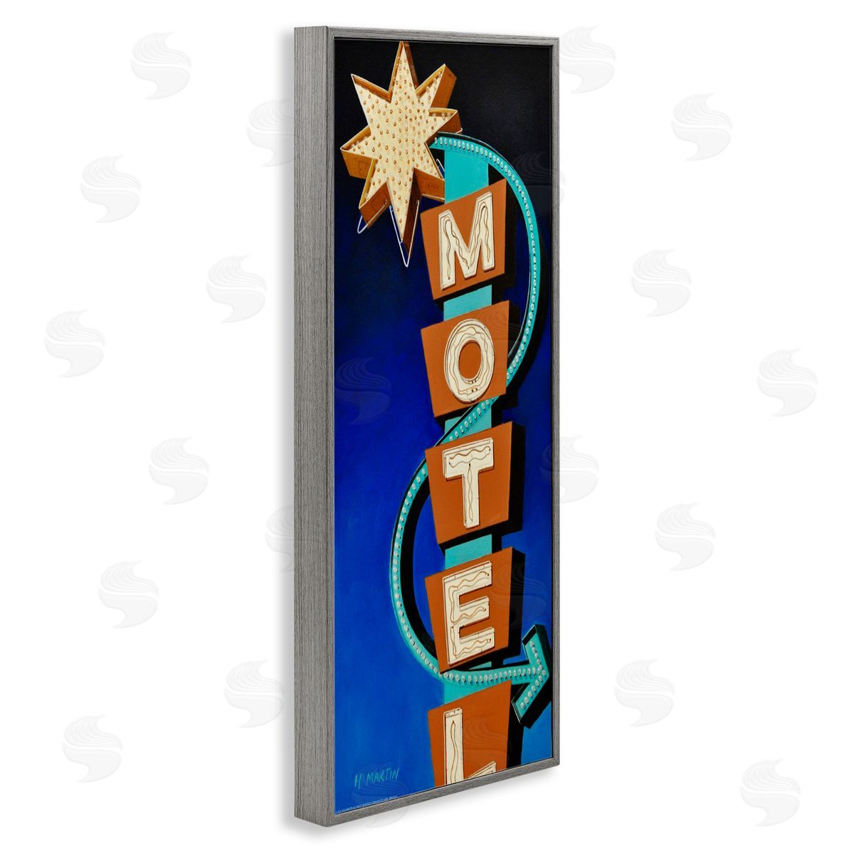 Heidi Martin Retro Hotel Motel Canvas Wall Art Print