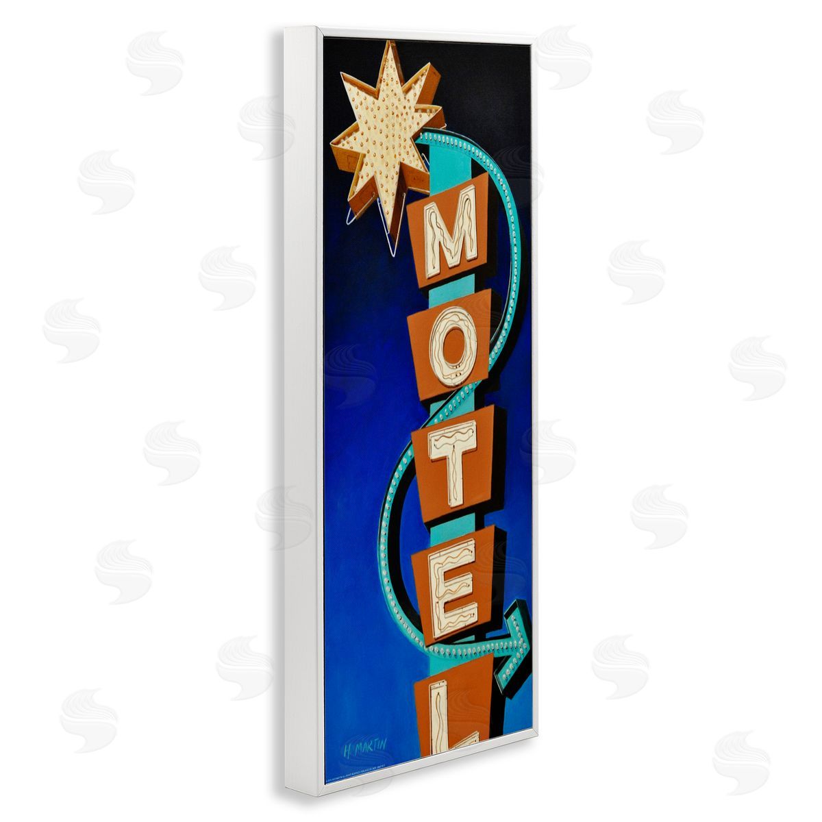 Heidi Martin Retro Hotel Motel Canvas Wall Art Print