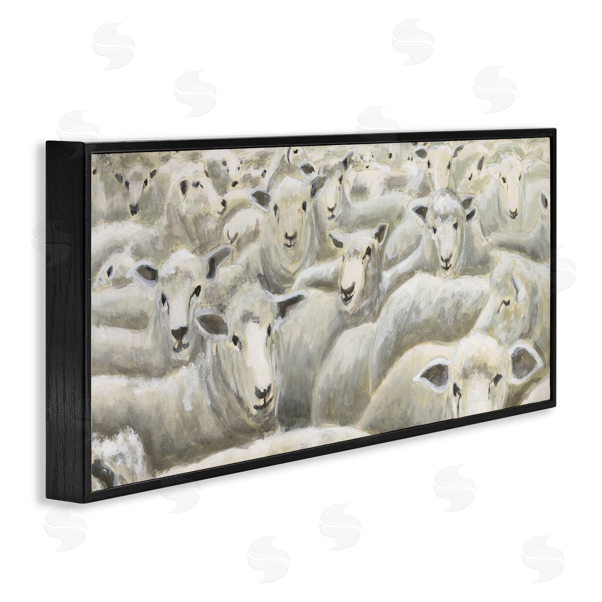 Michael Willett Herd Mentality Sheep Canvas Wall Art Print