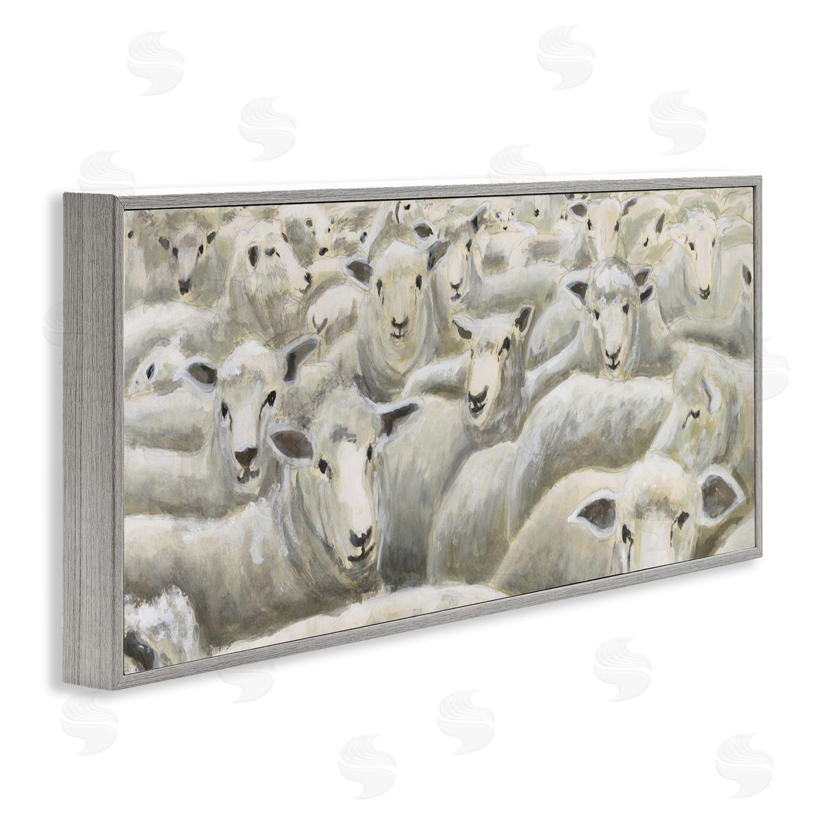 Michael Willett Herd Mentality Sheep Canvas Wall Art Print