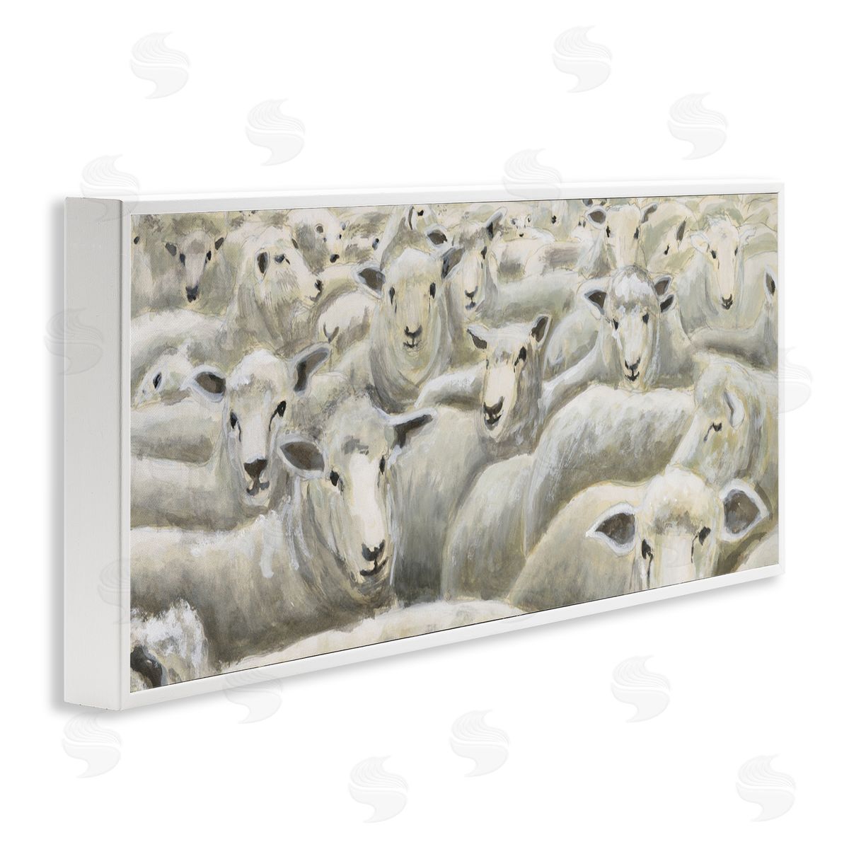 Michael Willett Herd Mentality Sheep Canvas Wall Art Print