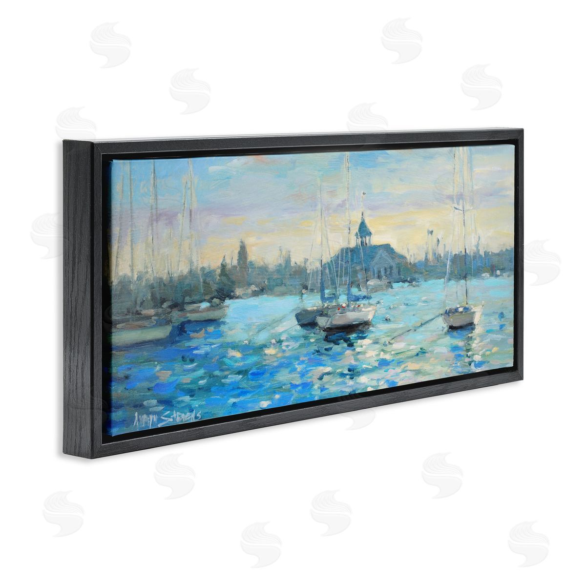 Allayn Stevens Sunday On The Water Canvas Wall Art Print