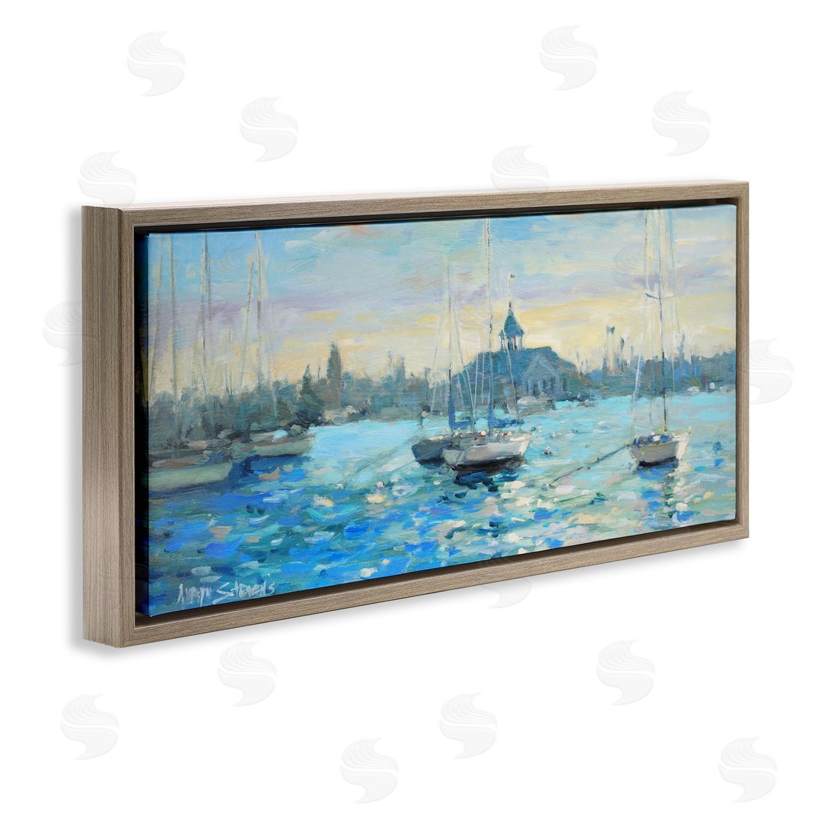Allayn Stevens Sunday On The Water Canvas Wall Art Print