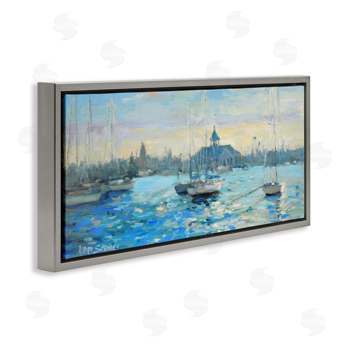 Allayn Stevens Sunday On The Water Canvas Wall Art Print
