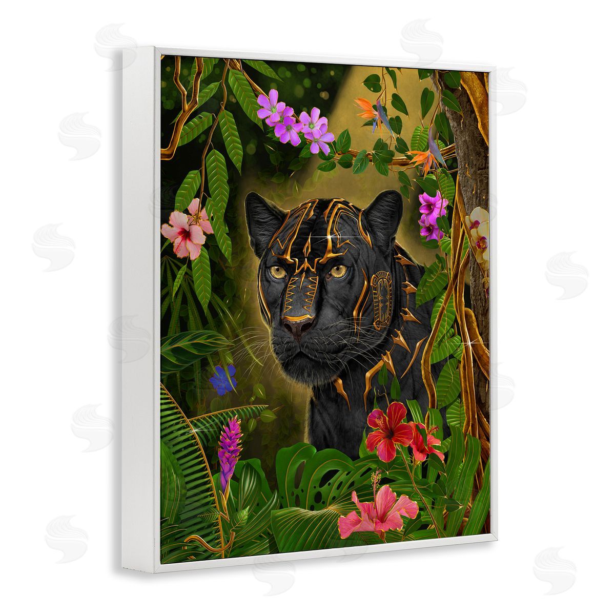 Vincent Hie Majestic Golden Panther Canvas Wall Art Print