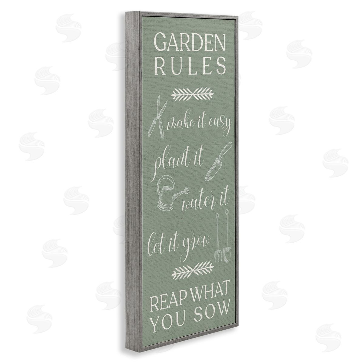 Lil' Rue Garden Rules Reap What You Sow Canvas Wall Art Print