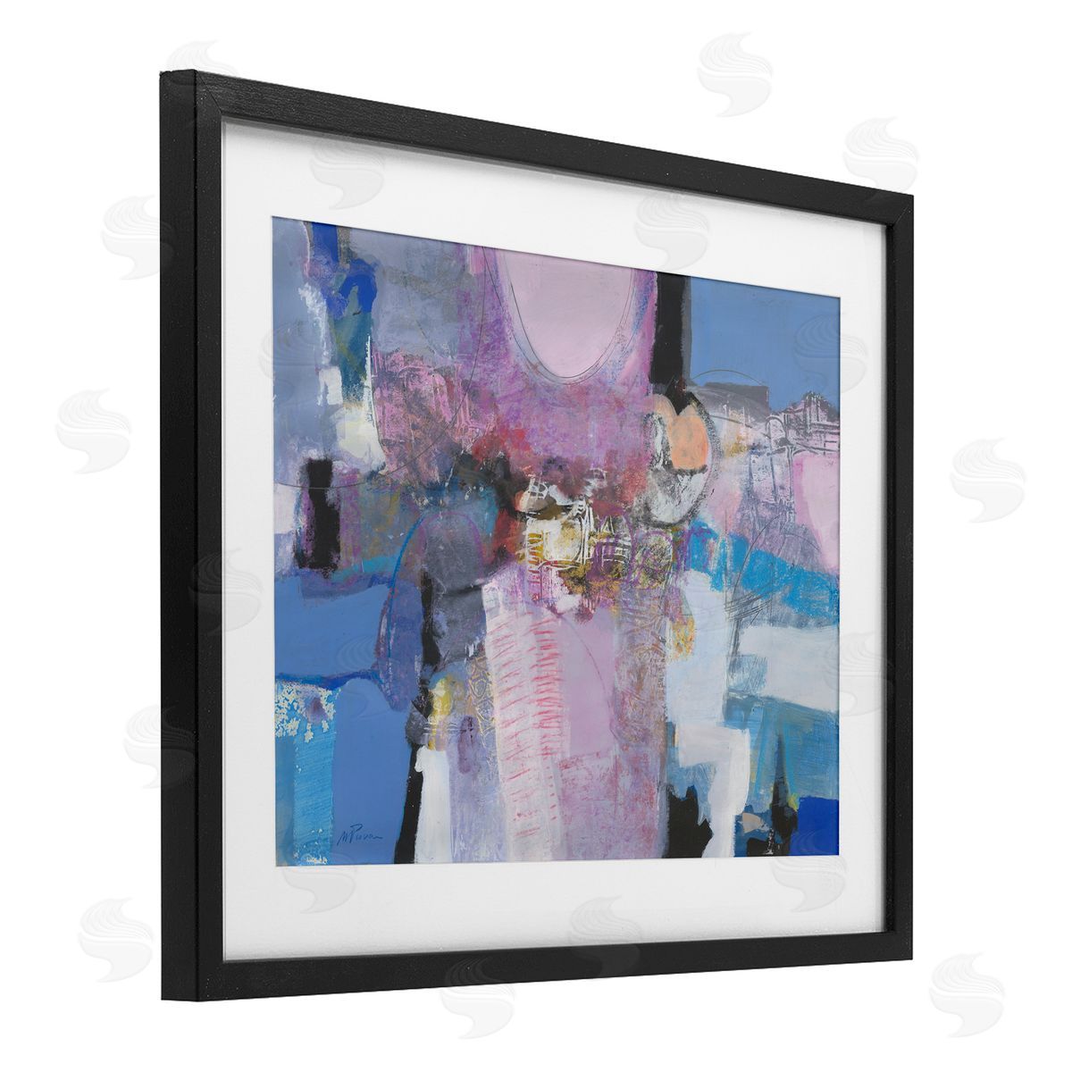 Maurizio Piovan Pastel Simpatia Abstract Canvas Wall Art Print