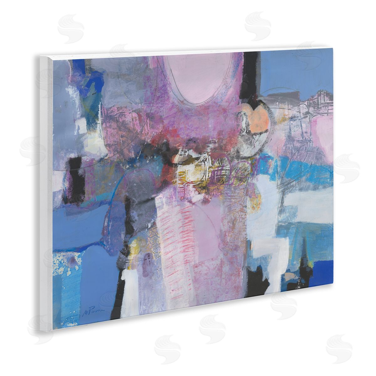 Maurizio Piovan Pastel Simpatia Abstract Canvas Wall Art Print