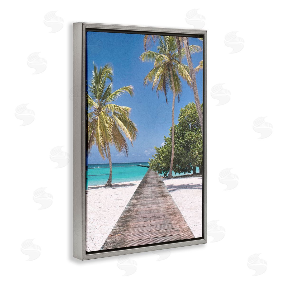 Marcus Prime Pristine Morning Tropical Coast Canvas Wall Art Print