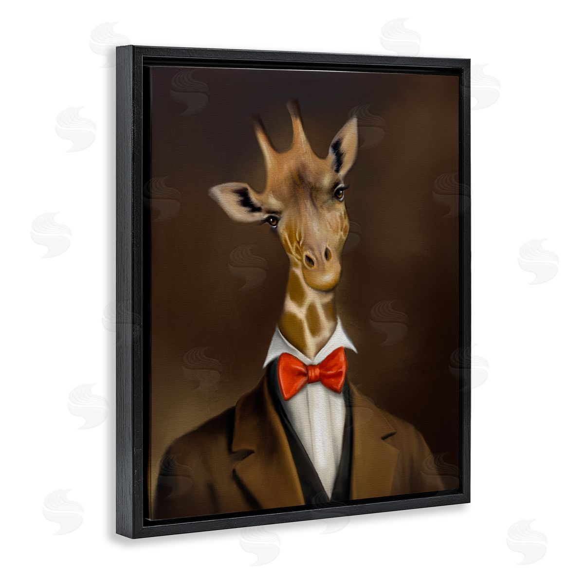 Matthew Piotrowicz Gentleman Giraffe Bowtie Canvas Wall Art Print