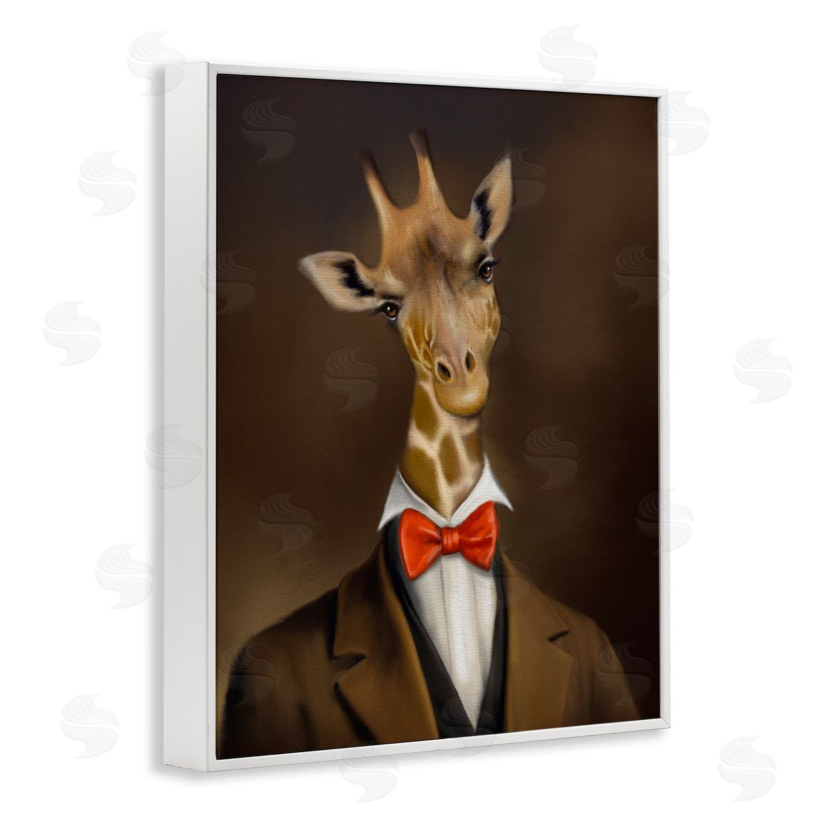Matthew Piotrowicz Gentleman Giraffe Bowtie Canvas Wall Art Print