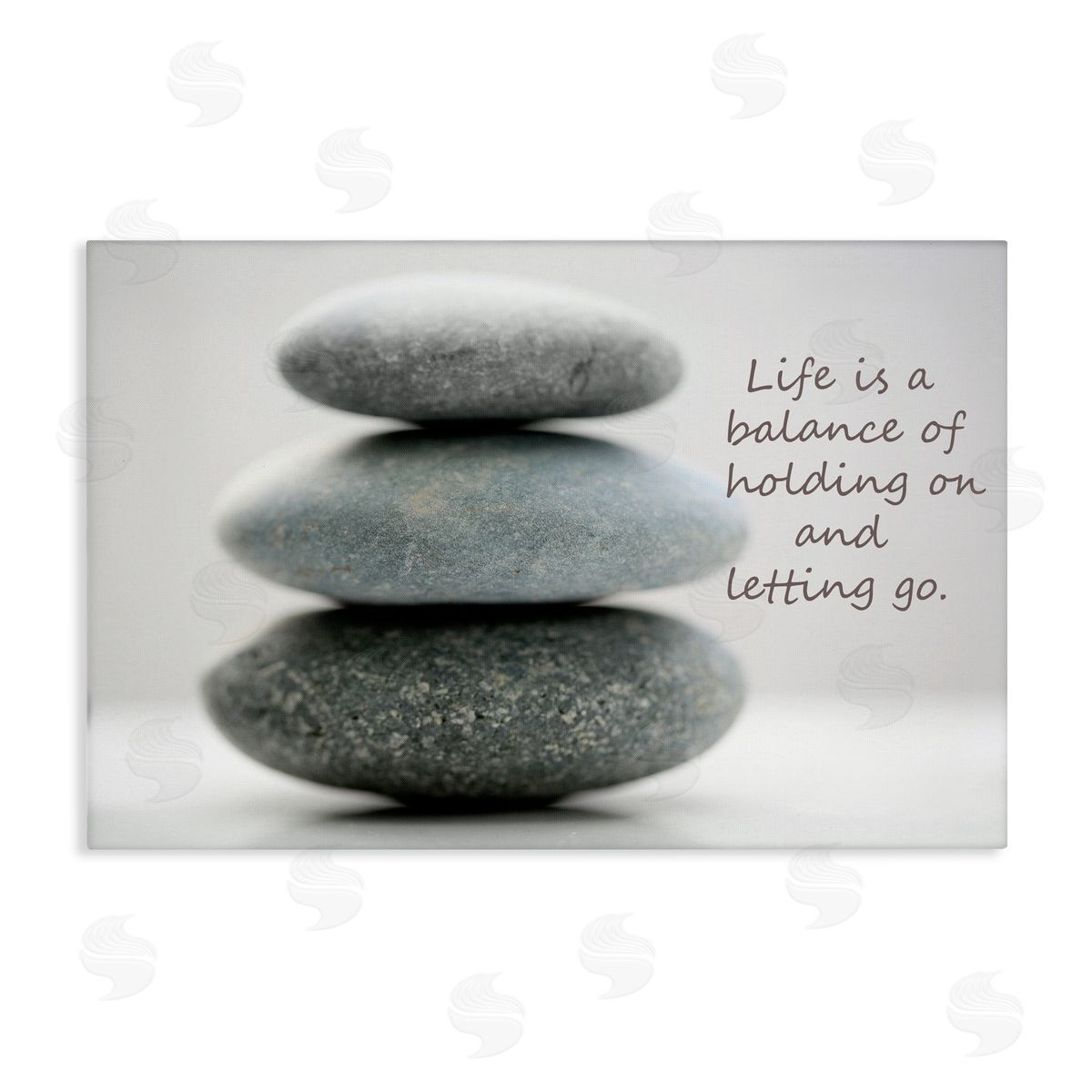 Sandro De Carvalho Life Is A Balance Stones Canvas Wall Art Print