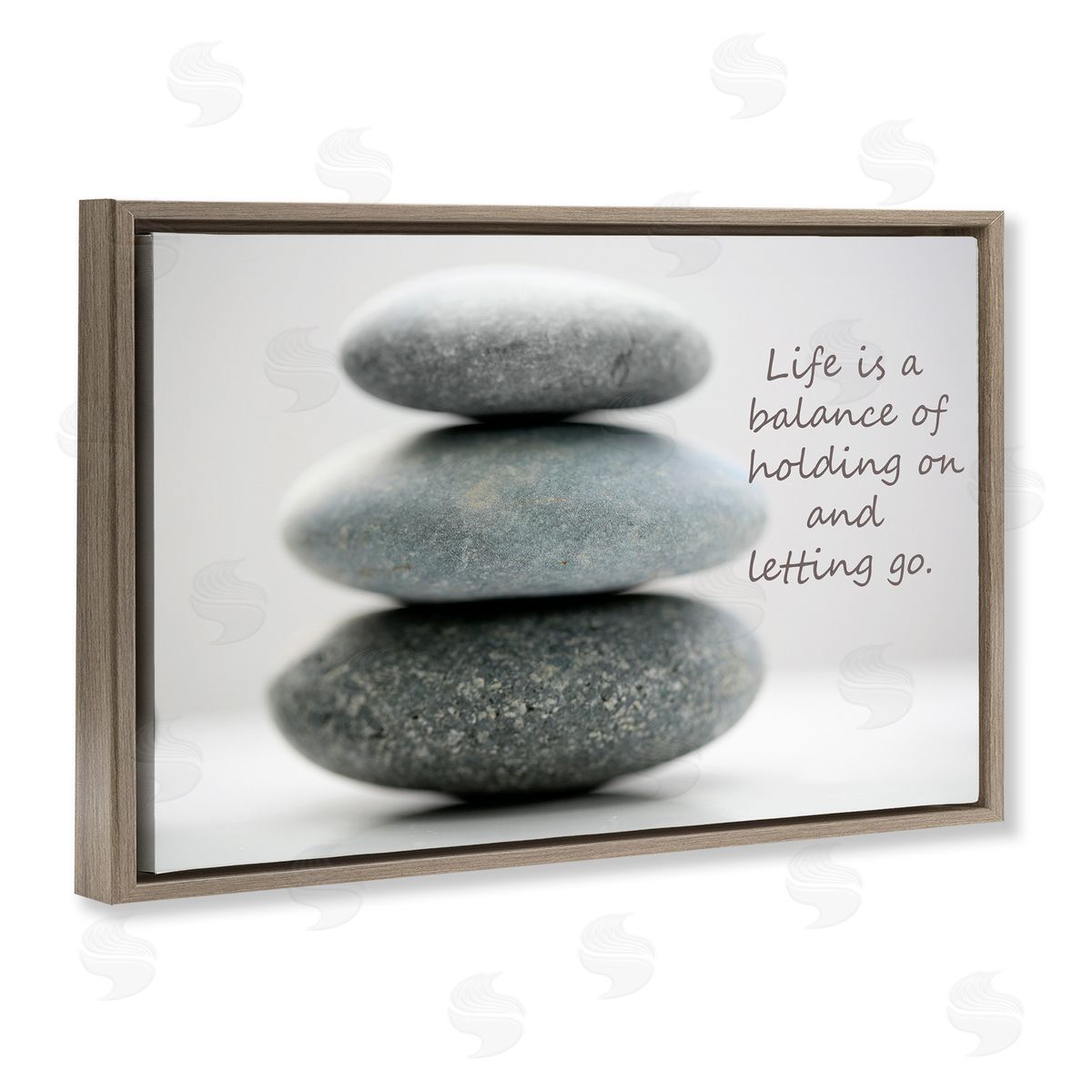 Sandro De Carvalho Life Is A Balance Stones Canvas Wall Art Print