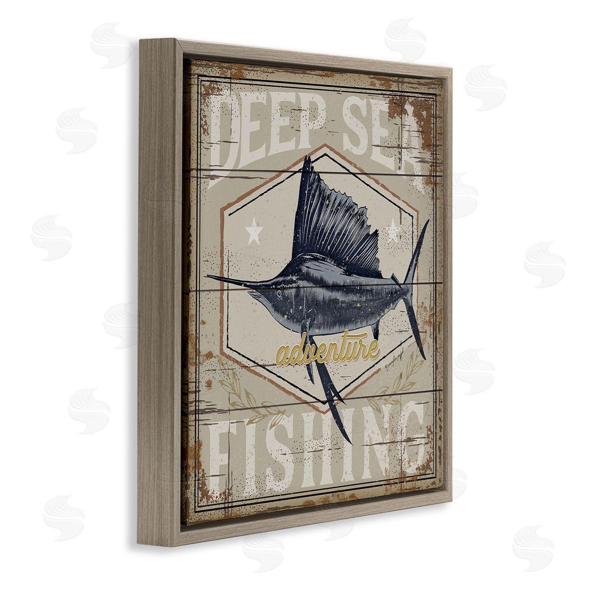 Jennifer Pugh Deep Sea Fishing Adventure Canvas Wall Art Print