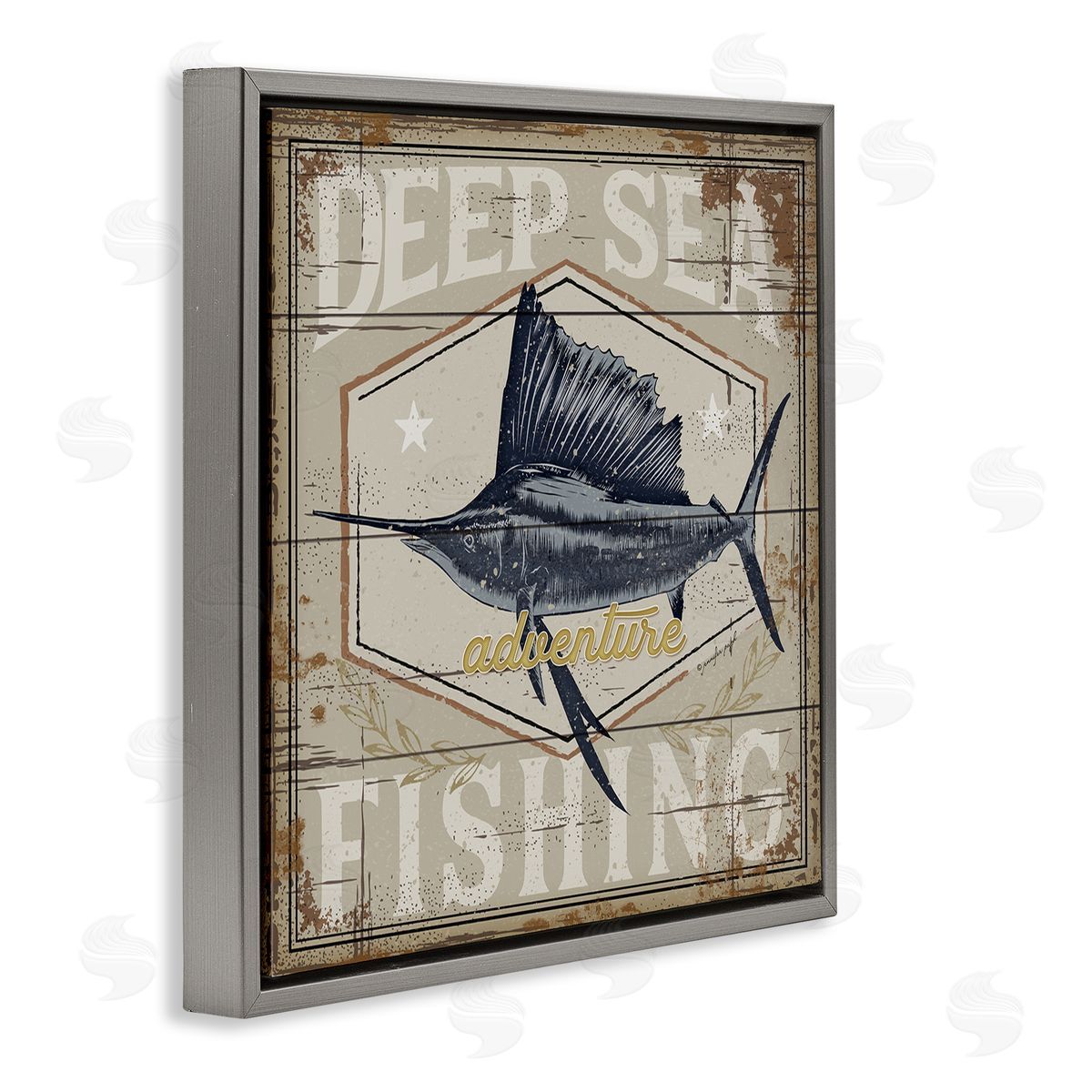 Jennifer Pugh Deep Sea Fishing Adventure Canvas Wall Art Print
