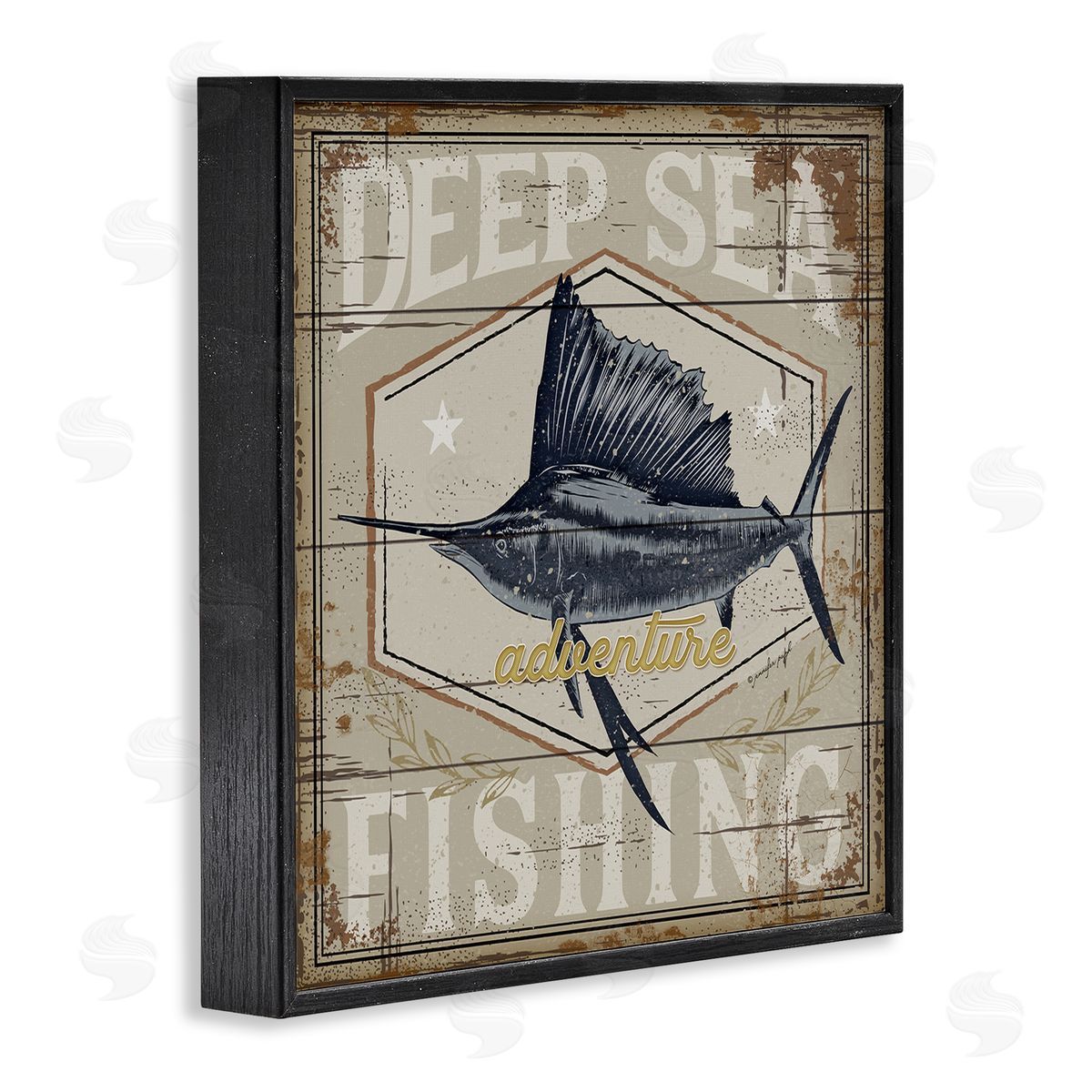 Jennifer Pugh Deep Sea Fishing Adventure Canvas Wall Art Print