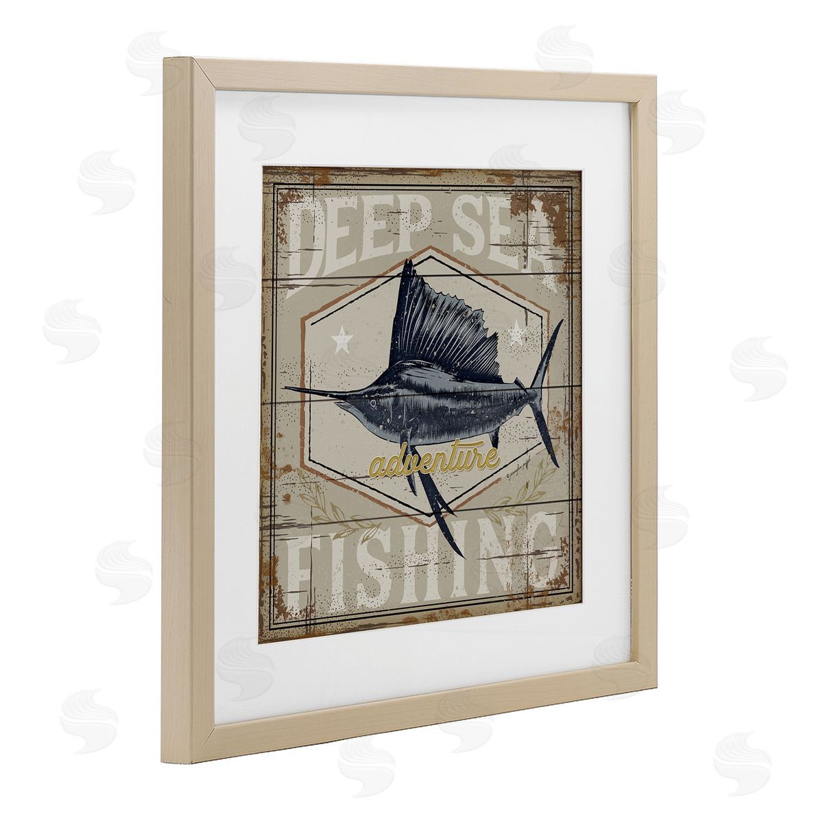 Jennifer Pugh Deep Sea Fishing Adventure Canvas Wall Art Print