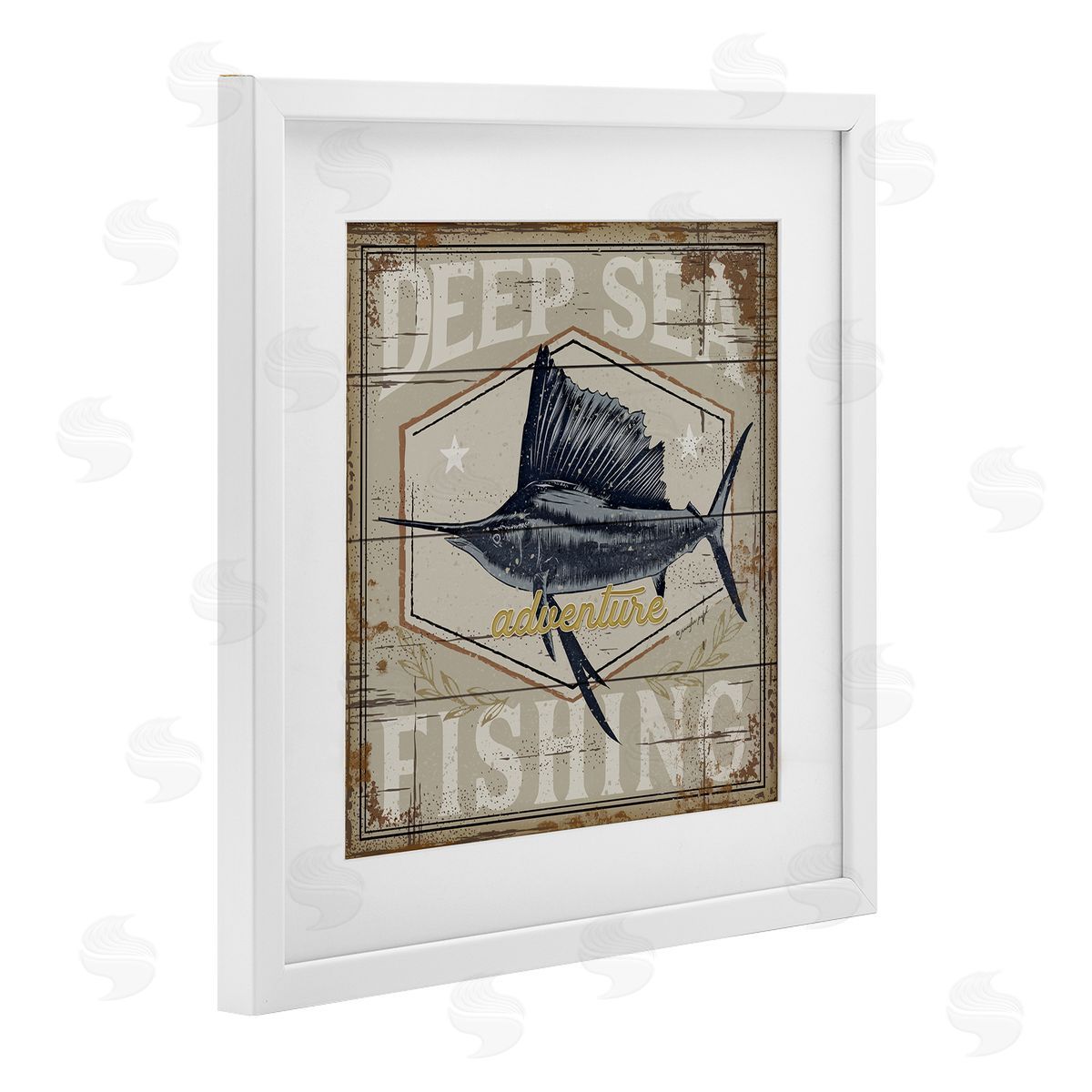 Jennifer Pugh Deep Sea Fishing Adventure Canvas Wall Art Print