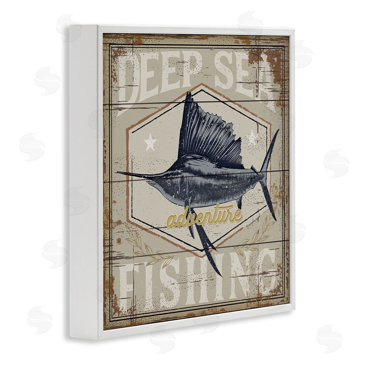Jennifer Pugh Deep Sea Fishing Adventure Canvas Wall Art Print