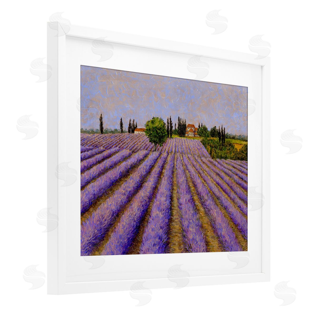 Tim Coffey Lavender Fields Farmland Canvas Wall Art Print