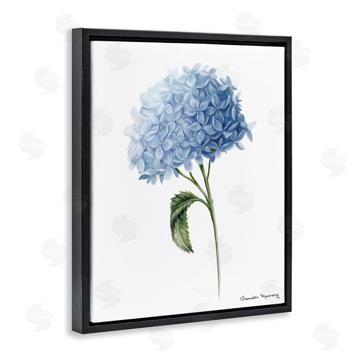 Danielle Murray Blue Hydrangea In Bloom Canvas Wall Art Print