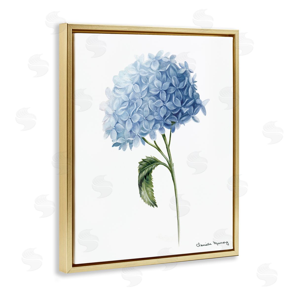Danielle Murray Blue Hydrangea In Bloom Canvas Wall Art Print