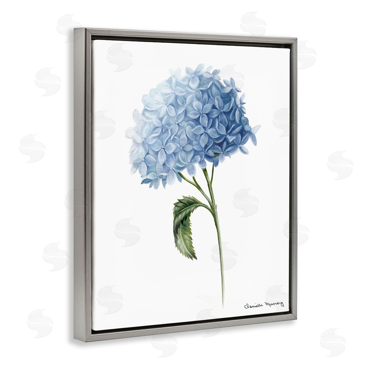 Danielle Murray Blue Hydrangea In Bloom Canvas Wall Art Print