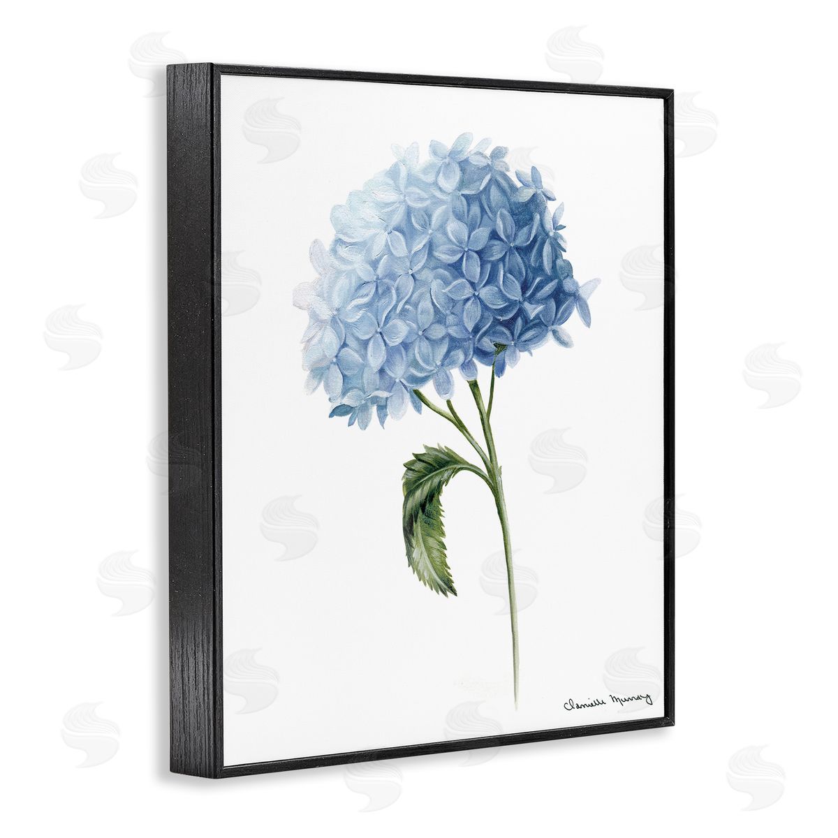 Danielle Murray Blue Hydrangea In Bloom Canvas Wall Art Print