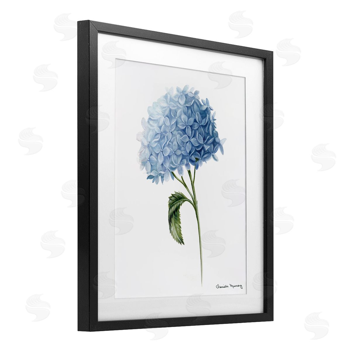 Danielle Murray Blue Hydrangea In Bloom Canvas Wall Art Print