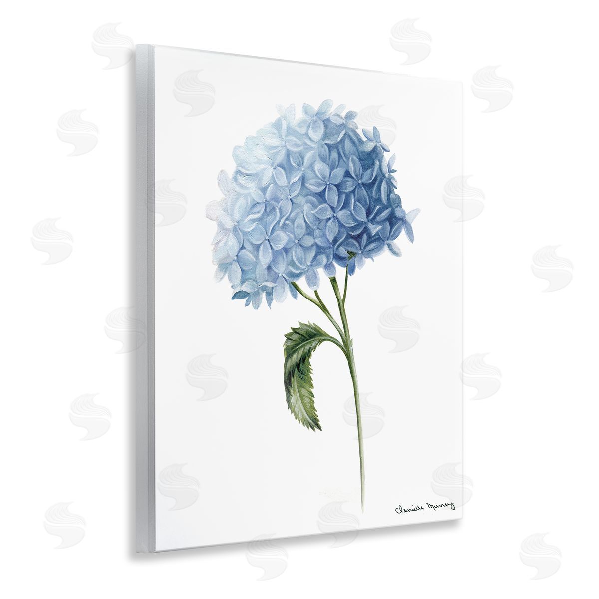 Danielle Murray Blue Hydrangea In Bloom Canvas Wall Art Print