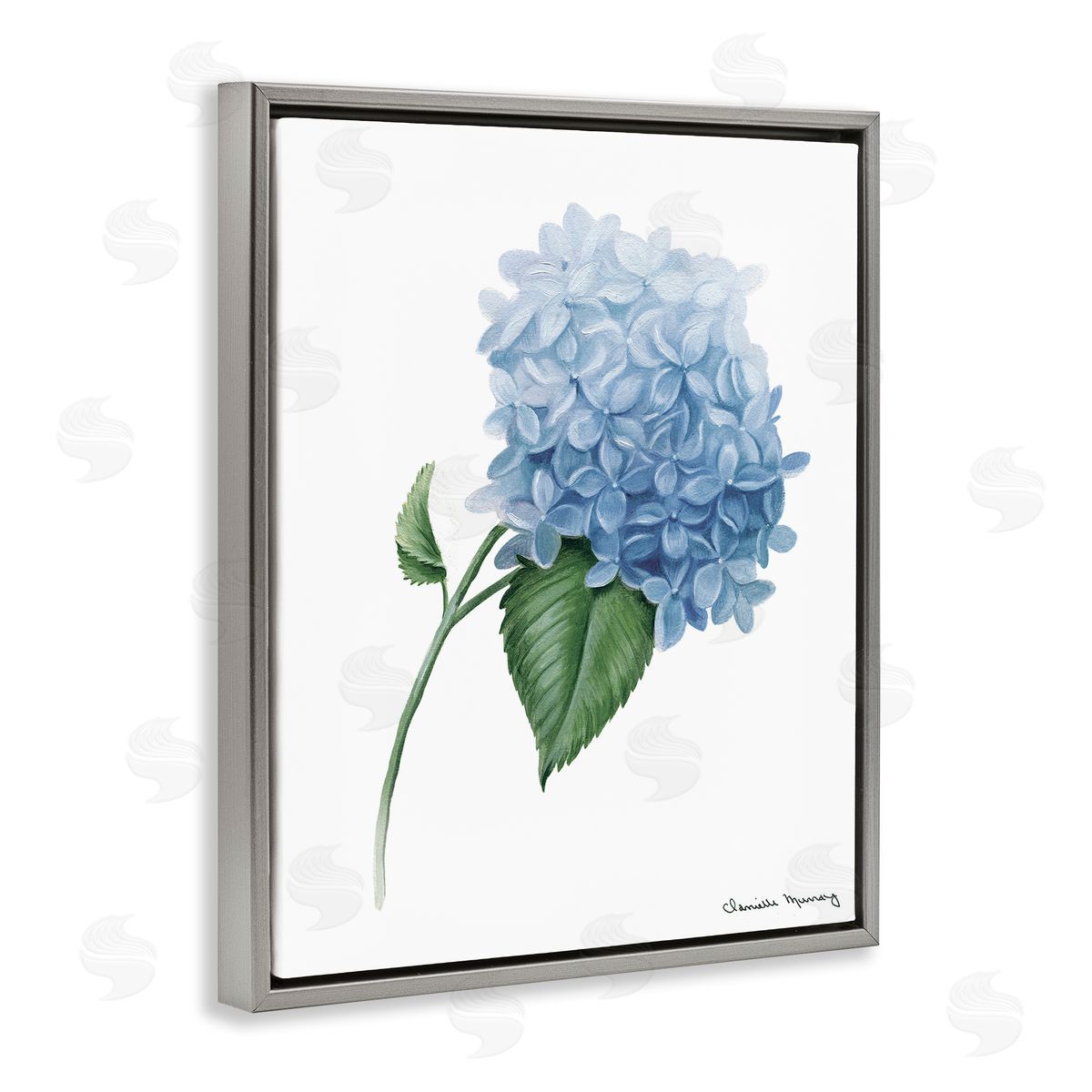 Danielle Murray Hydrangea Stem In Bloom Canvas Wall Art Print