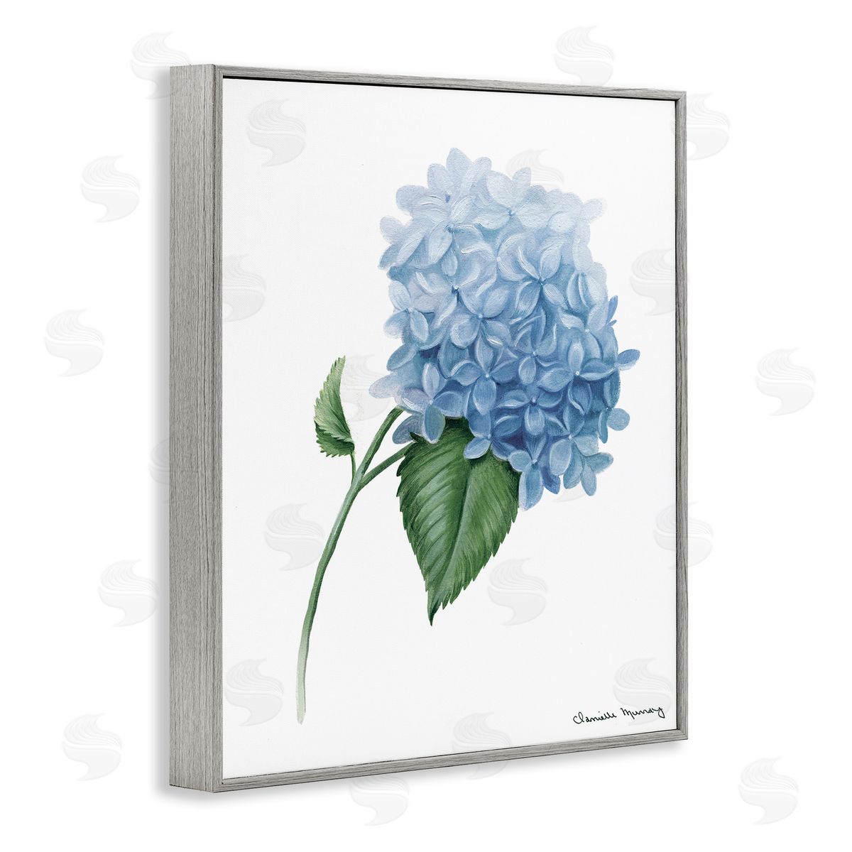 Danielle Murray Hydrangea Stem In Bloom Canvas Wall Art Print