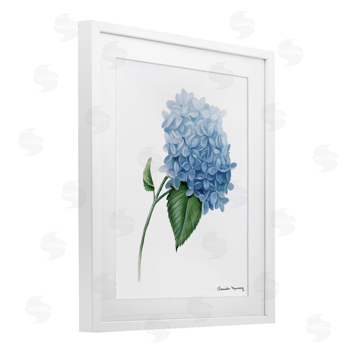 Danielle Murray Hydrangea Stem In Bloom Canvas Wall Art Print