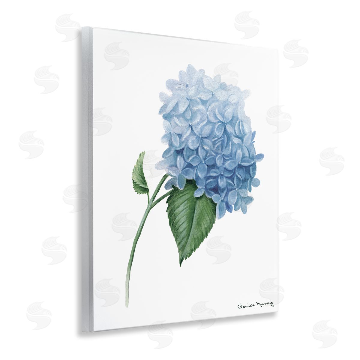 Danielle Murray Hydrangea Stem In Bloom Canvas Wall Art Print
