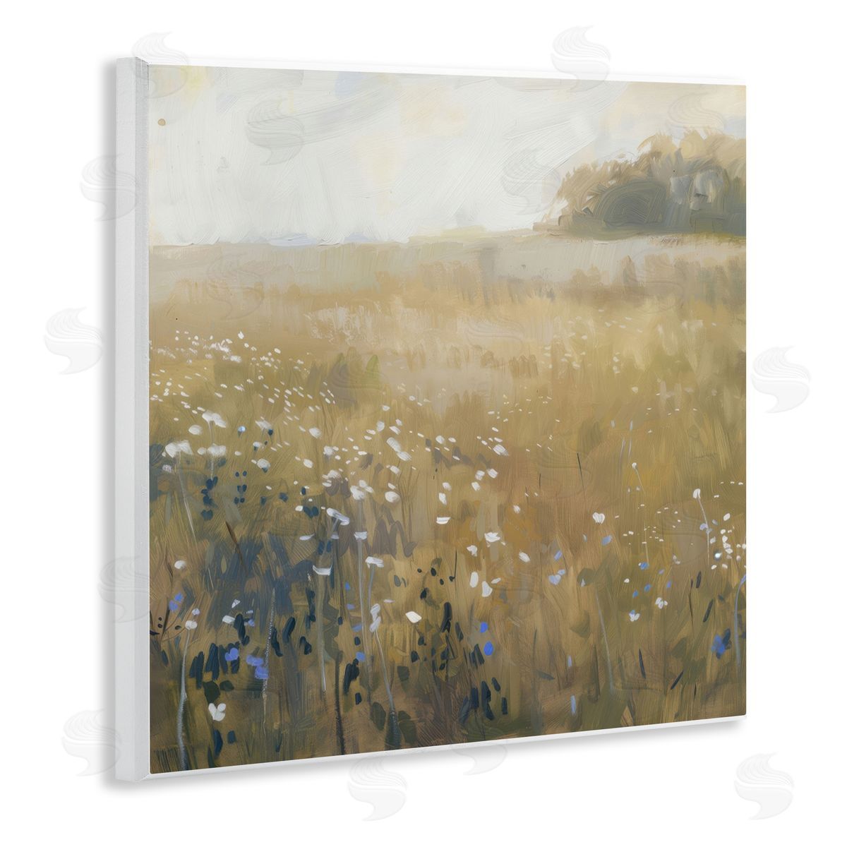 LSR Creative Studio Neutral Wildflower Field Canvas Wall Art Print