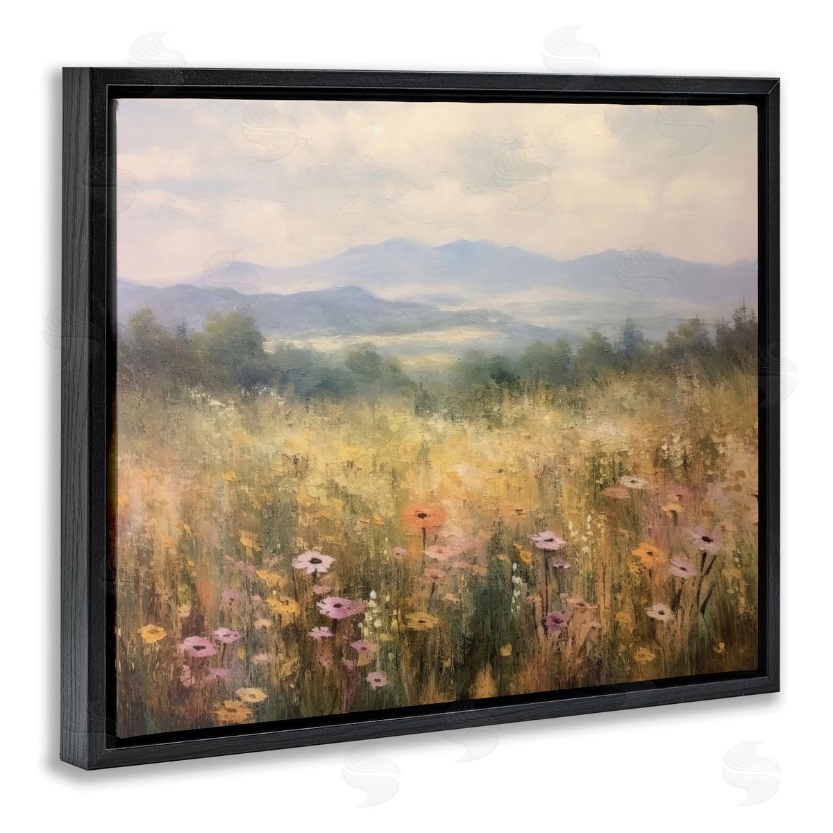 LSR Creative Studio Prairie Flowers & Mountains Canvas Wall Art Print