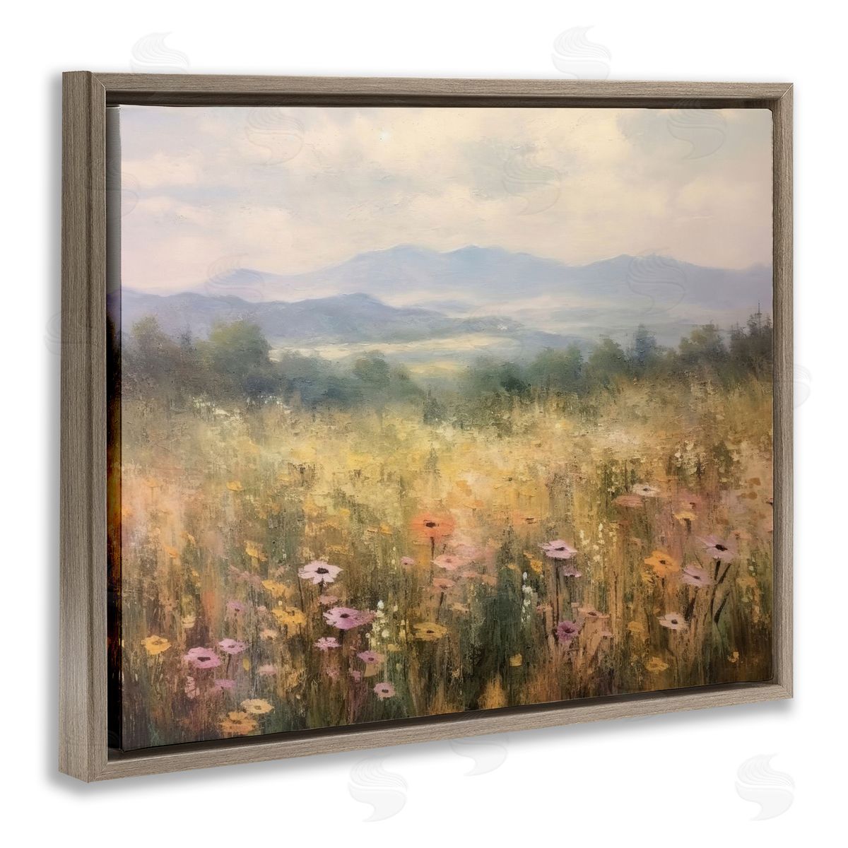 LSR Creative Studio Prairie Flowers & Mountains Canvas Wall Art Print