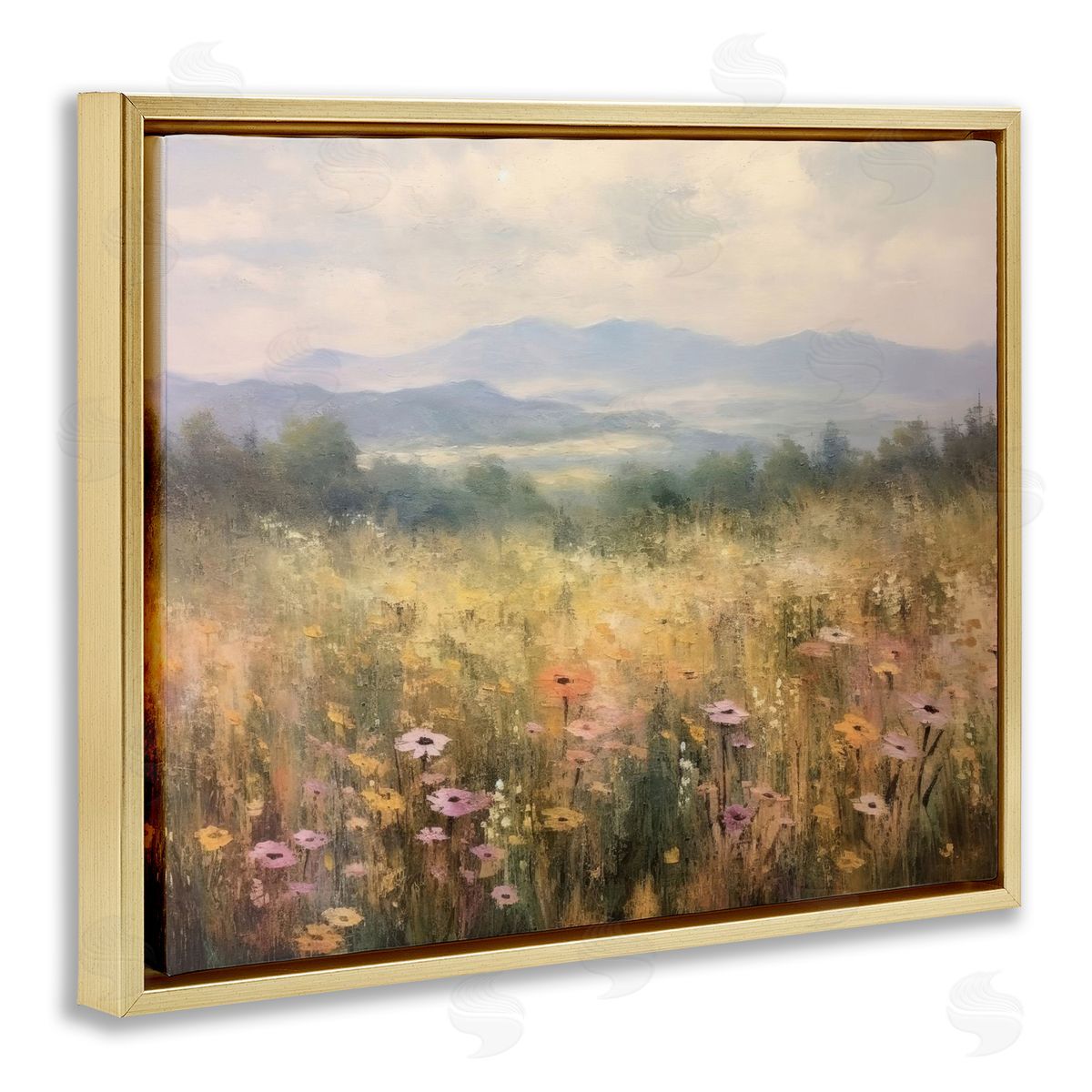 LSR Creative Studio Prairie Flowers & Mountains Canvas Wall Art Print