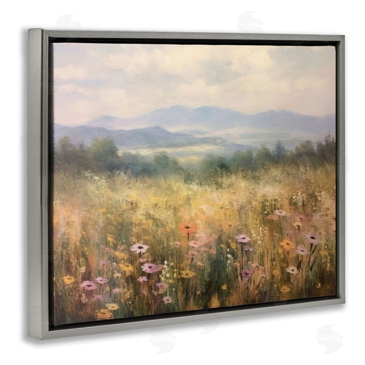 LSR Creative Studio Prairie Flowers & Mountains Canvas Wall Art Print