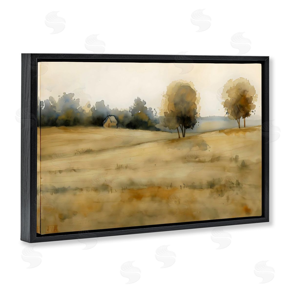 LSR Creative Studio Solitude Fields Landscape Canvas Wall Art Print