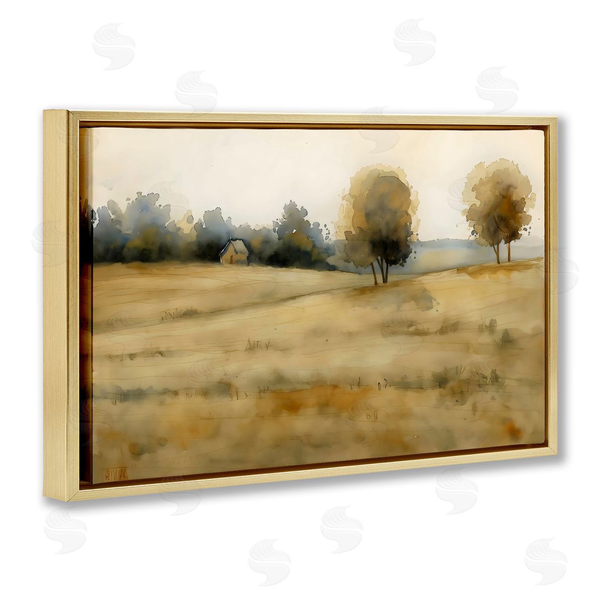 LSR Creative Studio Solitude Fields Landscape Canvas Wall Art Print
