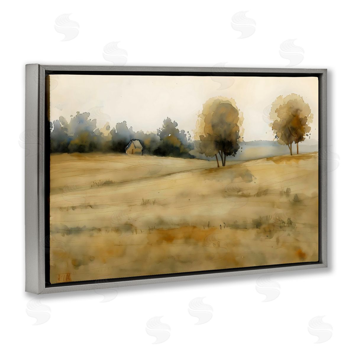 LSR Creative Studio Solitude Fields Landscape Canvas Wall Art Print