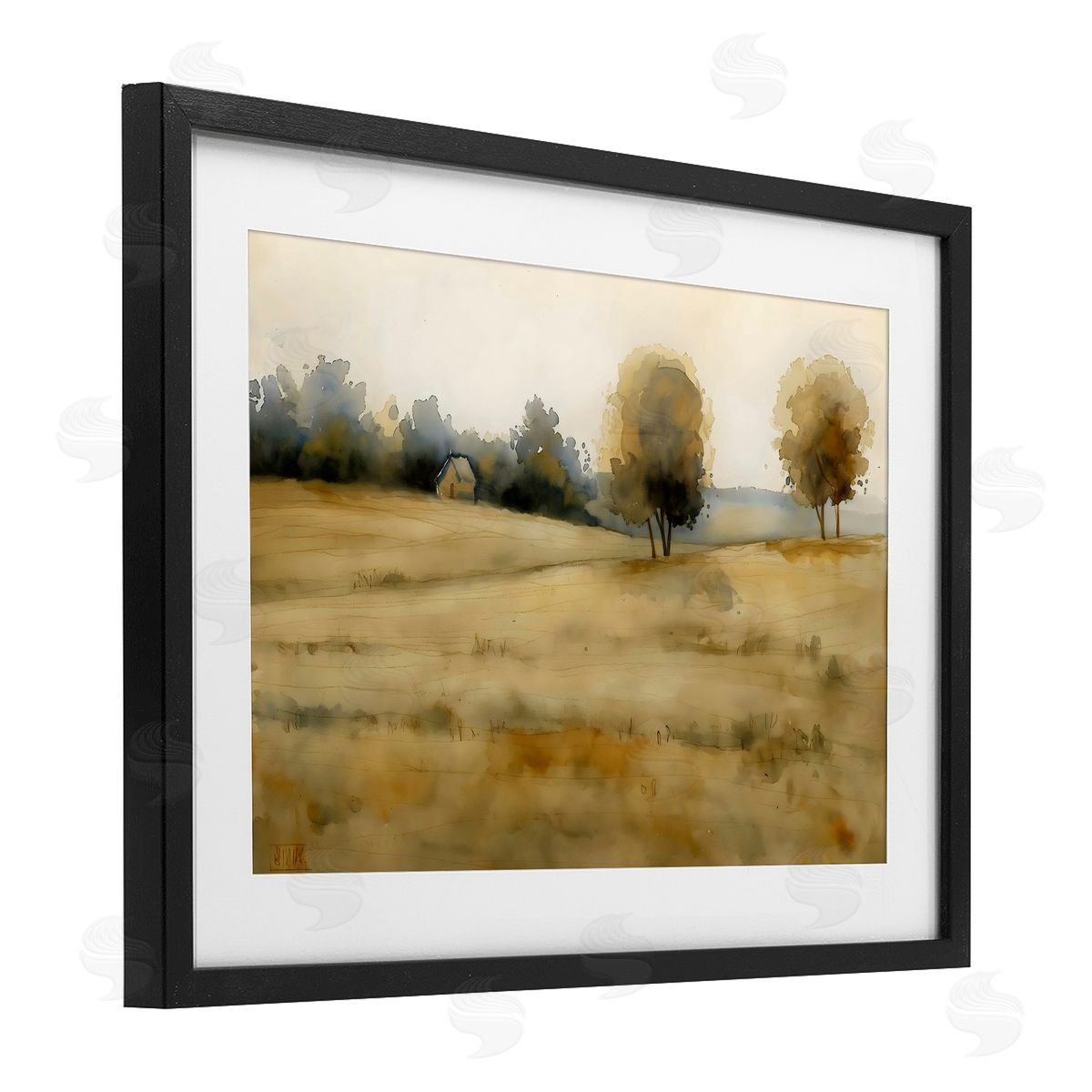 LSR Creative Studio Solitude Fields Landscape Canvas Wall Art Print