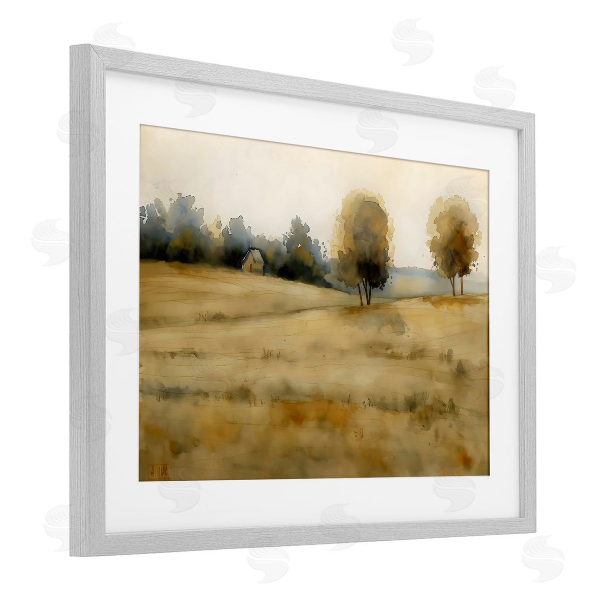 LSR Creative Studio Solitude Fields Landscape Canvas Wall Art Print