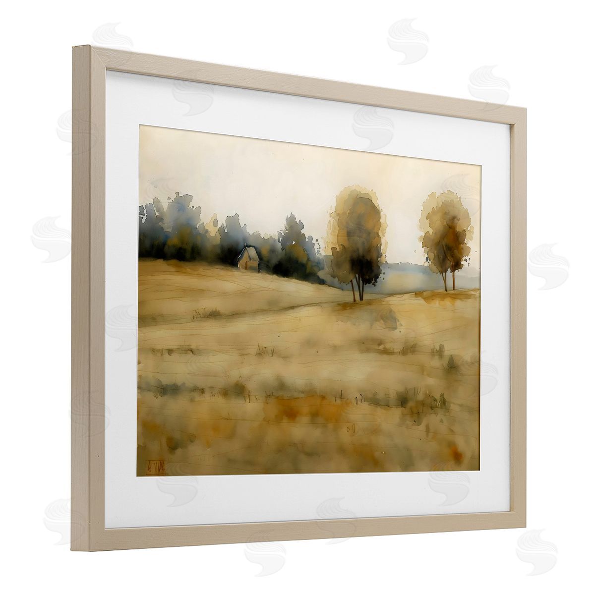 LSR Creative Studio Solitude Fields Landscape Canvas Wall Art Print