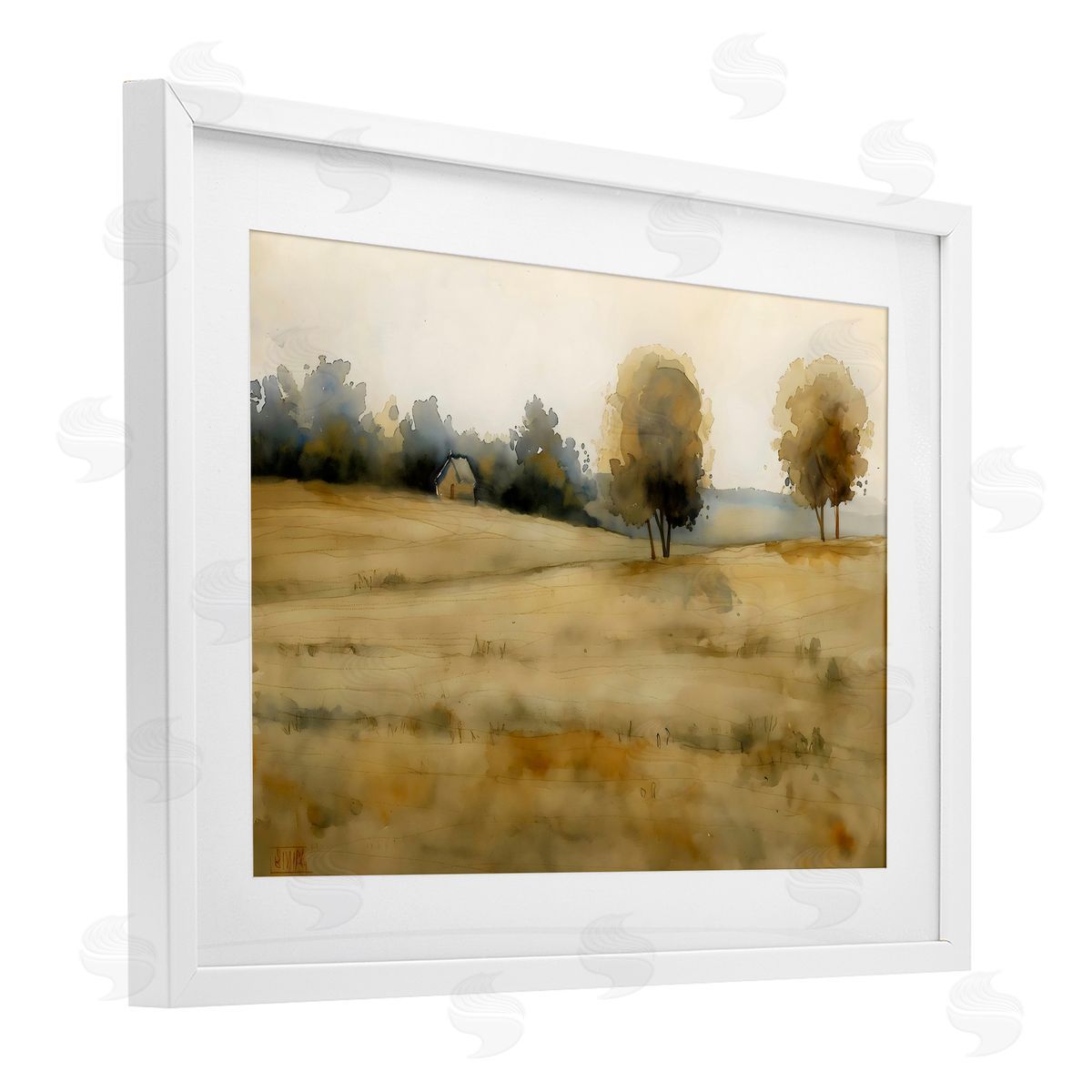 LSR Creative Studio Solitude Fields Landscape Canvas Wall Art Print