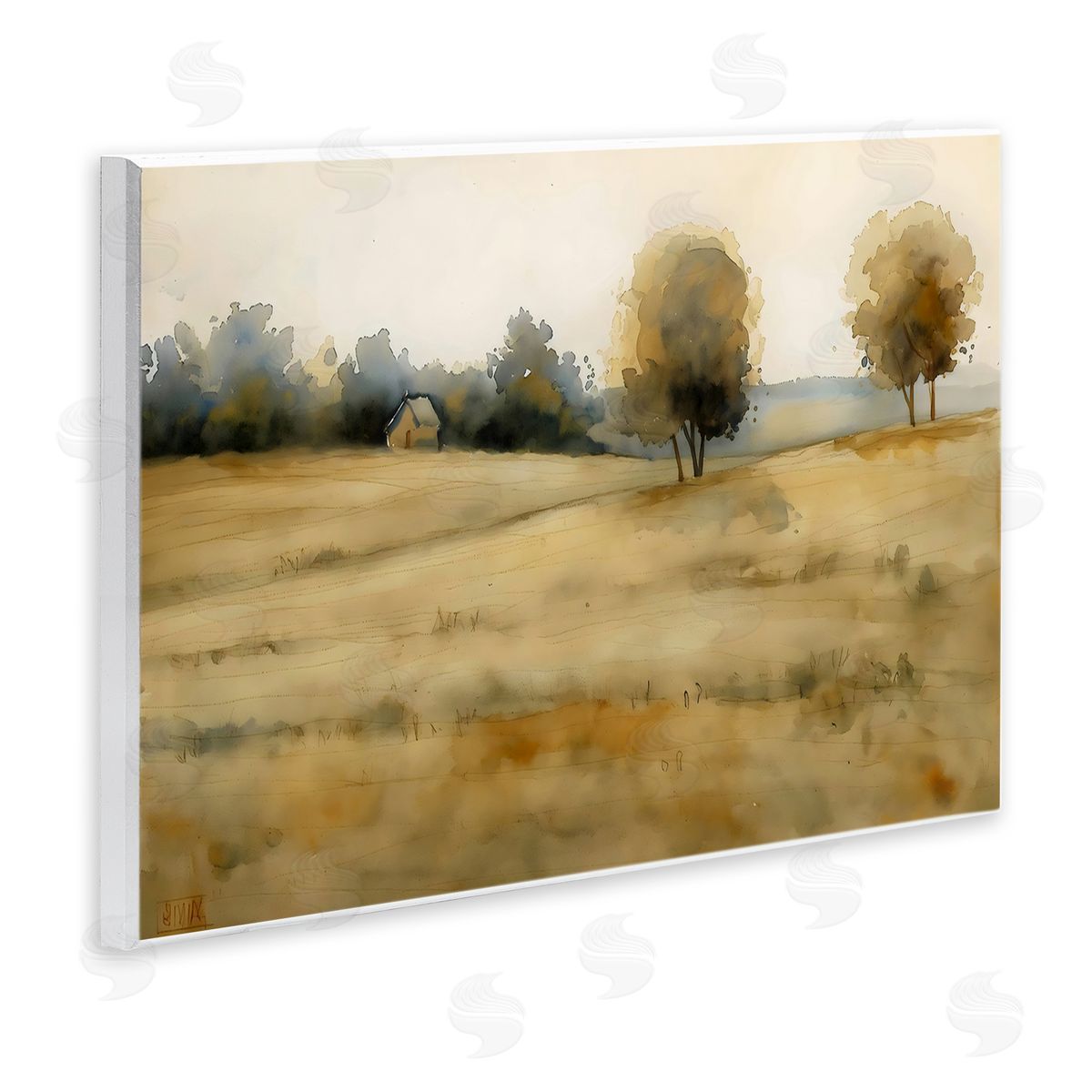 LSR Creative Studio Solitude Fields Landscape Canvas Wall Art Print