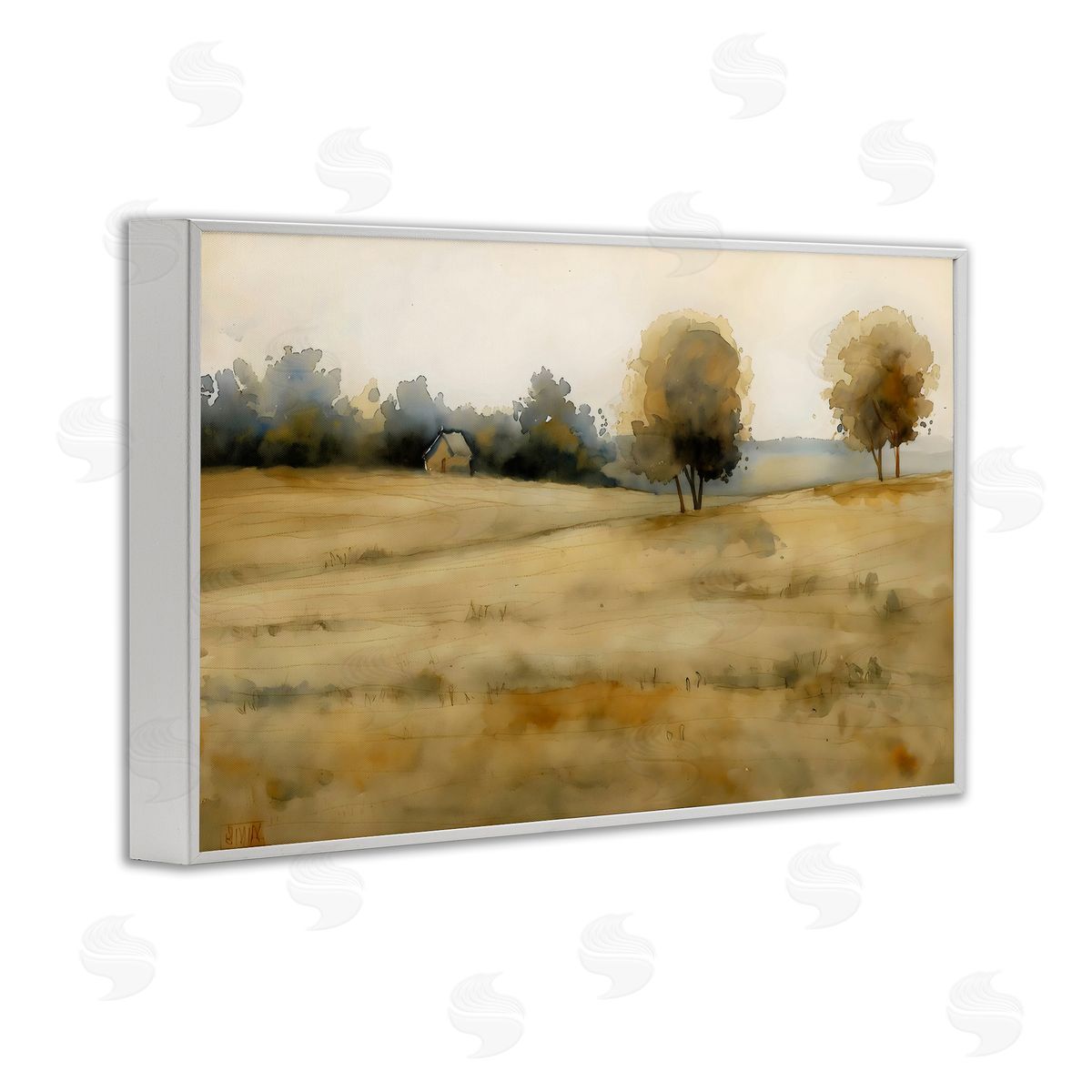 LSR Creative Studio Solitude Fields Landscape Canvas Wall Art Print